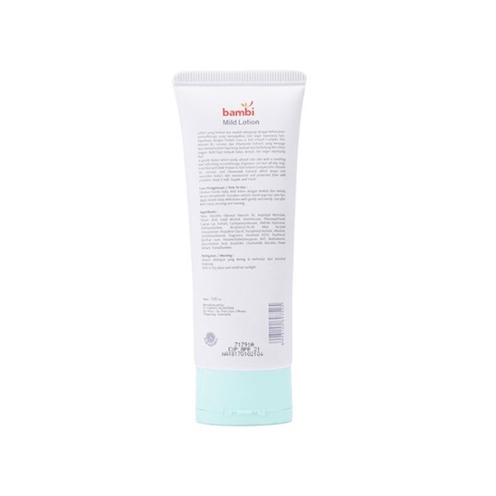 Bambi Baby Mild Lotion 100ml Tube