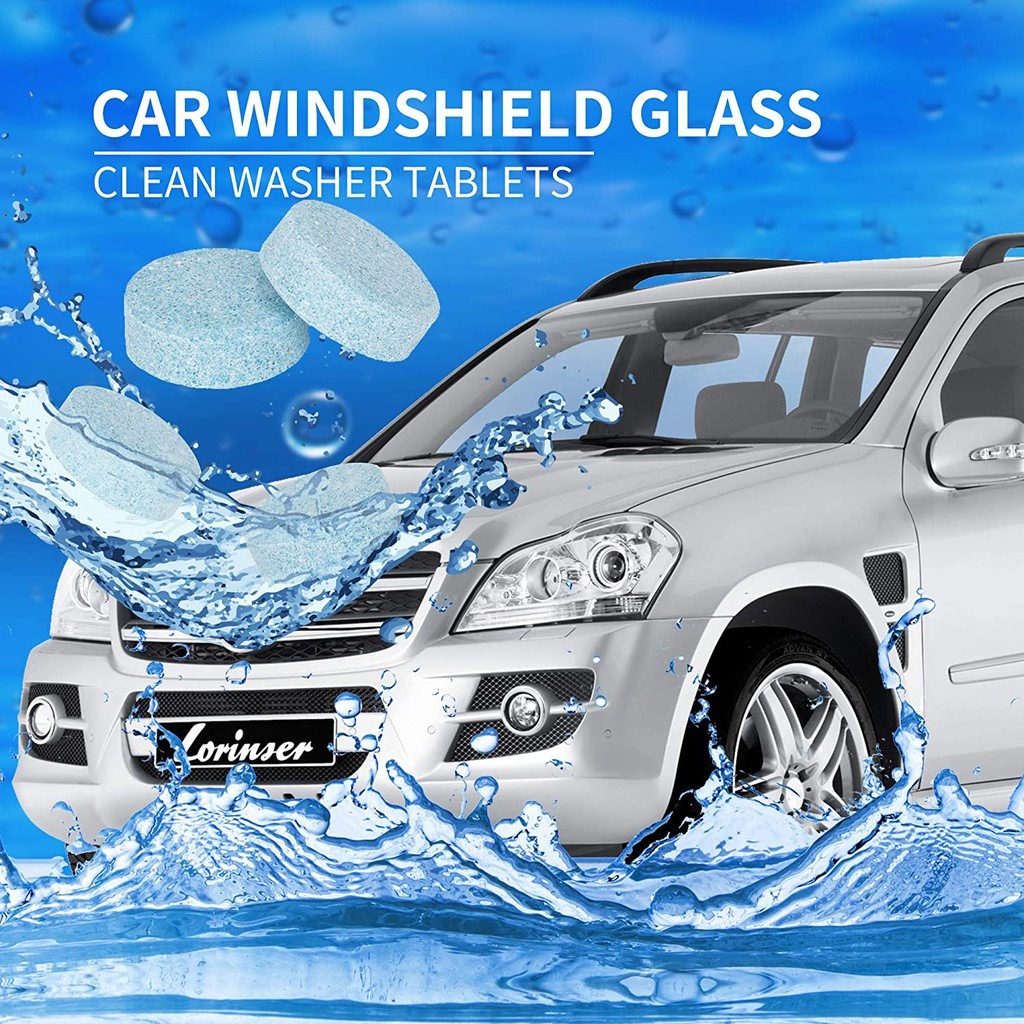 Paket 5 Tablet Sabun Pembersih Wiper Kaca Mobil - Sabun Tablet Pembersih Wiper Kaca Mobil Glass Cleaner 5 Pcs