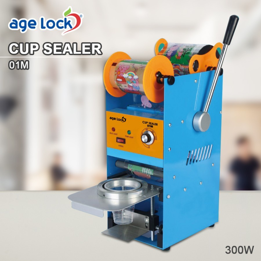 Age Lock Cup Sealer 01M Mesin Press Gelas Plastik 8-22 OZ Agelock 01-M