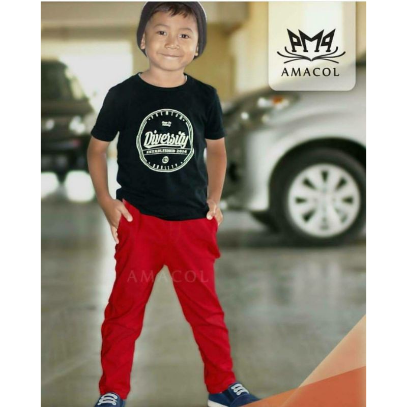 CELANA BASIC PANTS AMACOL SIZE M / CELANA BASIC AMACOL ANAK  COWOK  / CELANA AMACOL ANAK LAKI LAKI