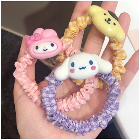 OVERFLOWS.ID Ikat Rambut Scrunchie Kartun Lucu Ala Korea