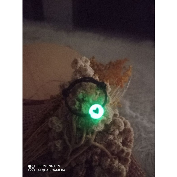 (COD) KALUNG CUSTOM NAMA / INISIAL GLOW IN THE DARK