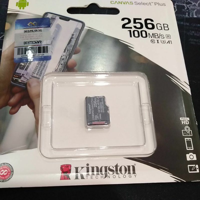 Kingston Canvas Select Plus 256gb-class10