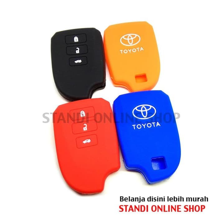 Kondom Kunci Remote Silikon Cover Smart key Toyota New Vios TRD