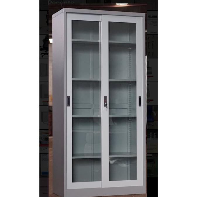 

=+=+=+] Lemari Besi Sliding Kaca / Cupboard Sliding Kaca Premium / MEDAN SUMUT