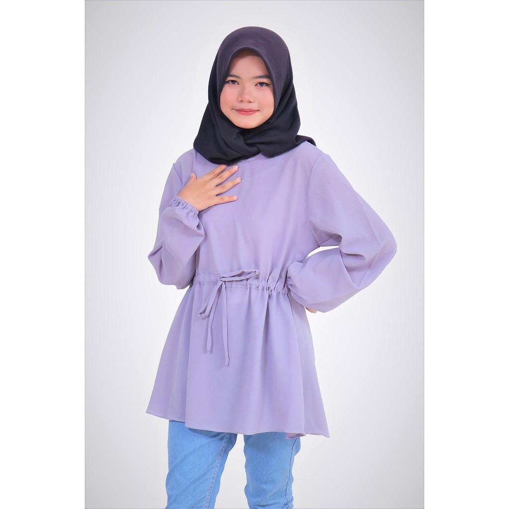AILEN TUNIK || Atasan wanita || fashion muslim wanita || Terbaru [ Kancing aktif]