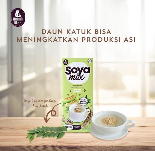 Mama Bear ZOYA / SOYA MIX Minuman Pelancar ASI Booster Zoyamix Soyamix 200 gr EXP 2025 Mamabear