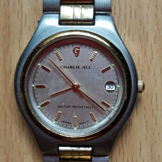 Jam tangan original pria wanita charlie jill dengan tanggal