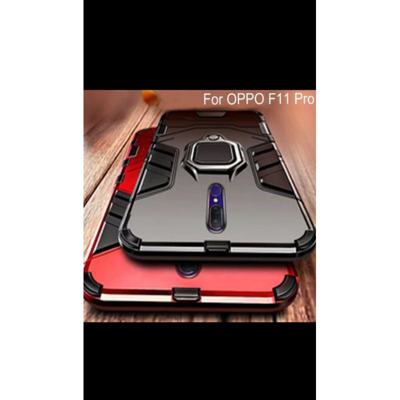 Case Iron Armor + Ring Oppo F11 Pro New