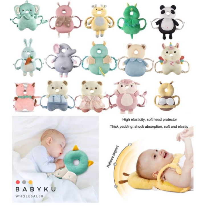 bantal pelindung kepala bayi belajar jalan / baby headpad protector