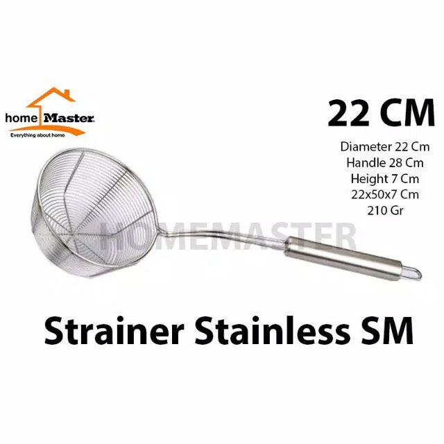 Homemaster Saringan/tirisan/strainer Mie Multifungsi Stainles 22 Cm Sm22