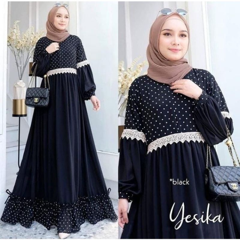 Yesika dress gamis maxy fashion muslim