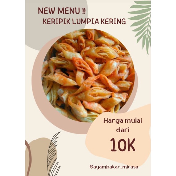 

Keripik lumpia kering berbagai varian rasa