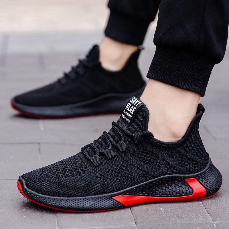 Nomad Sepatu Sneakers Pria Impor Rajut Casual Nyaman Viral Running Shoes Space S17