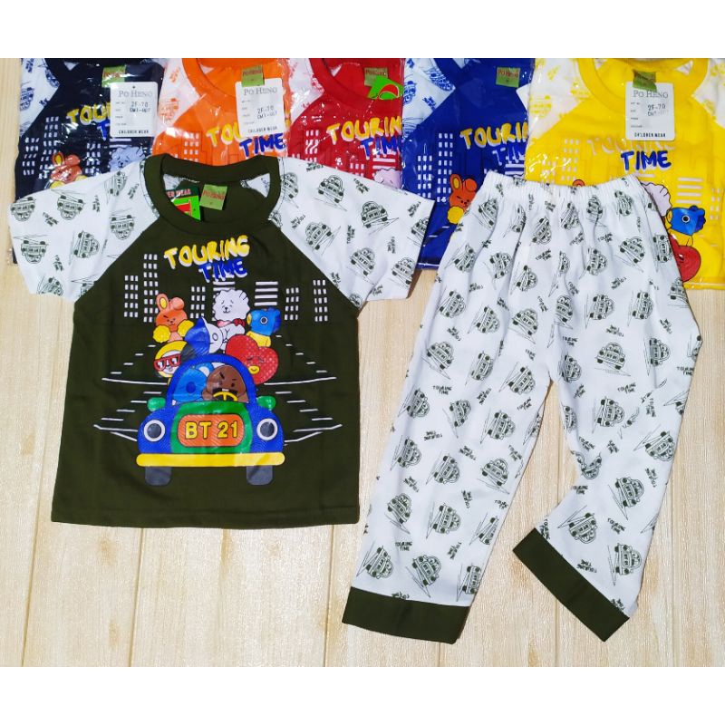SETELAN CP RIKO POP IT ULTRAMAN SPIDERMAN TRANSFORMERS 2-7 THN BAJU ANAK-Bt21