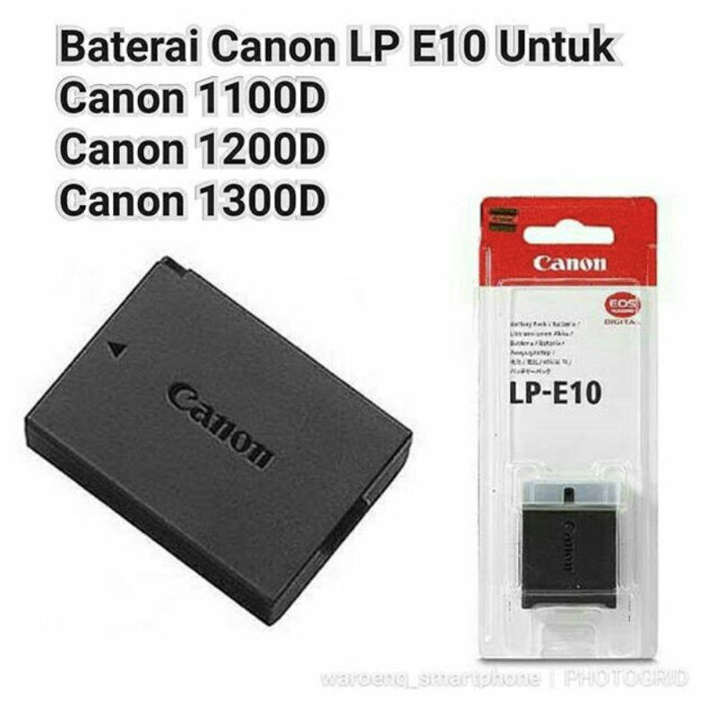 BATERAI CANON LP 10 FOR CANON 1100D -1200D-1300D-1500D