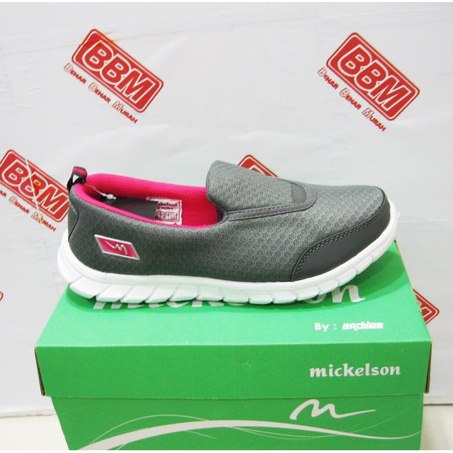 NEW ARDILES MICKELSON LIVVI - SEPATU WANITA SANTAI SEKOLAH KERJA - ABU2/PI FREE ONGKIR