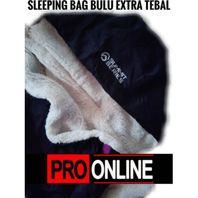 Sleeping Bag Bulu Tebal Dan Hangat Selimut Tidur Kemping  Outdoor Kantung Tidur camping(SM)