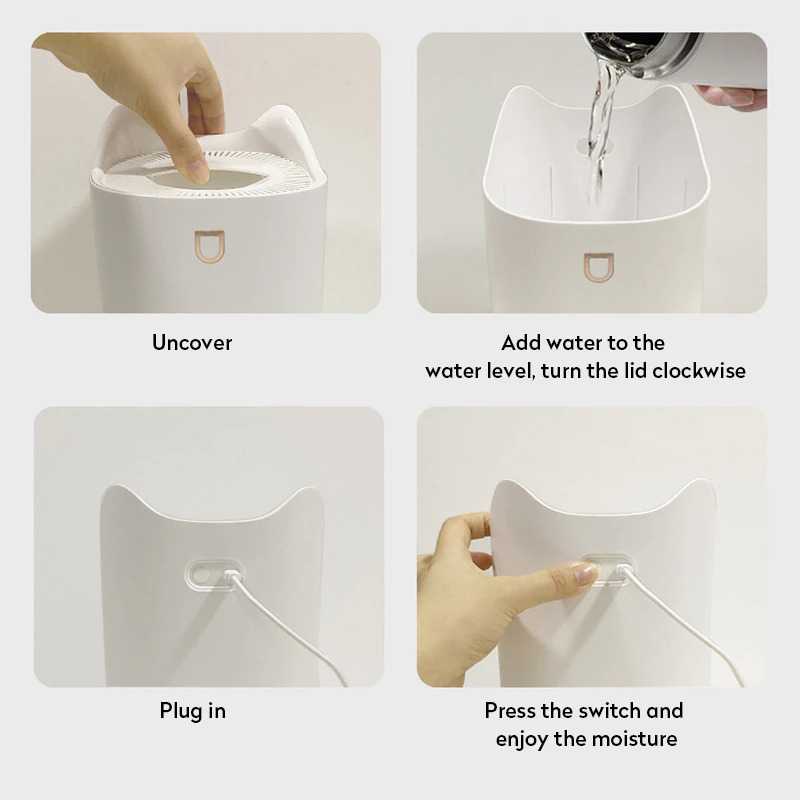 Air Humidifier Aromatherapy Oil Diffuser Double Spray 3L K7-1