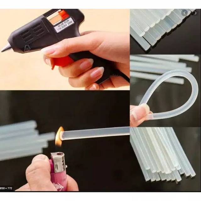 (NCS) COD ISI Ulang REFILL LEM TEMBAK Bakar Glue Gun BESAR Lem Lilin  Diameter 1 CM GlueGun BESAR 40W