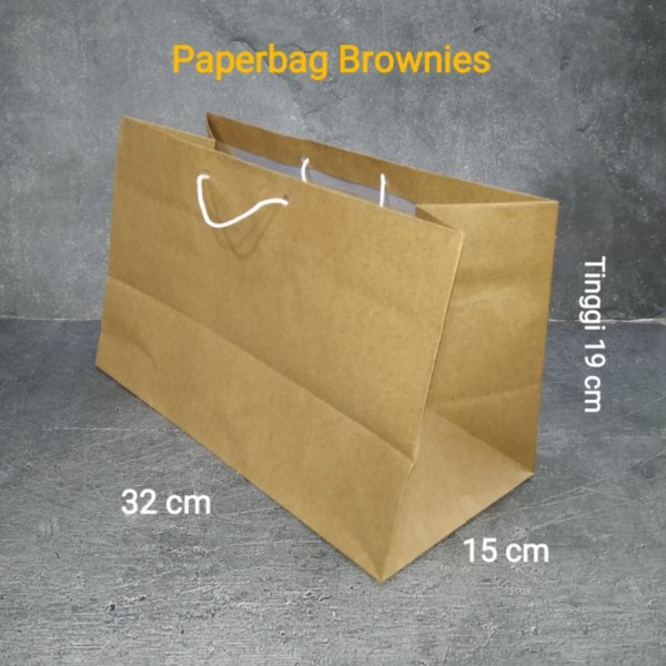 

[RESTOCK] Paper Bag Coklat Brownies 12 pcs Tas Kertas Paperbag Persegi TERMURAH