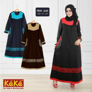 SALE GAMIS KEKE GDK 230 HITAM DISKON 30℅