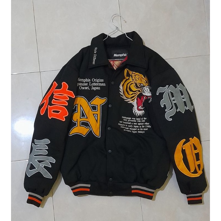 MEMPHIS ORIGIN VARSITY NOBUNAGA [Limited Edition] Jaket Varsity Nobunaga Memphis Origins