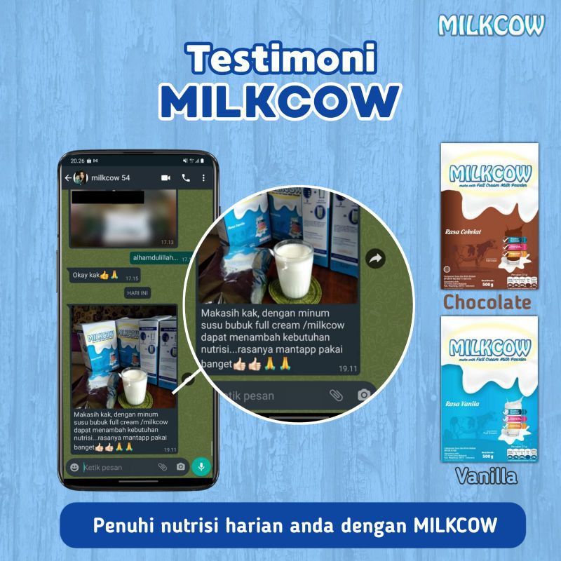 SUSU PENGGEMUK BADAN MILKCOW SUSU MILKCOW COKLAT SUSU MILKCOW VANILA SUSU MILKOW MILK COW PENGGEMUK