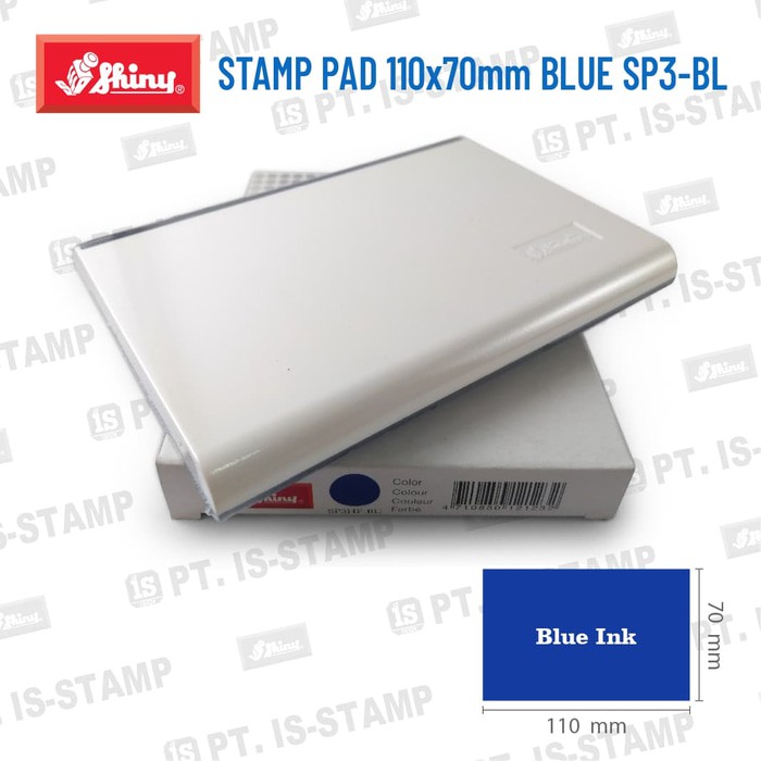 

Dijual Shiny Stamp Pad 110x70mm BLUE SP3 BL Limited