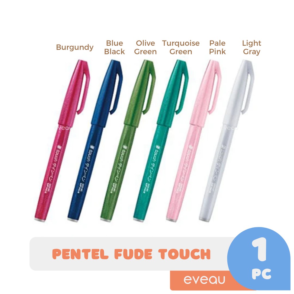 

Pentel Fude Touch New Color Sign Brush Pen | Spidol Kaligrafi Satuan Pulpen Tanda Tangan