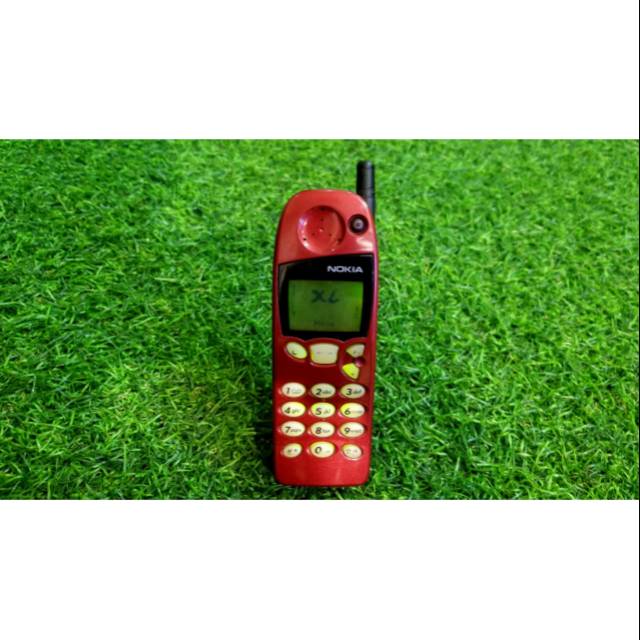 HP Jadul Nokia 5110 Red Imei Tembus Antena Original bkn 6110 atau 9210 Lele Pisang 6310 atau 6210