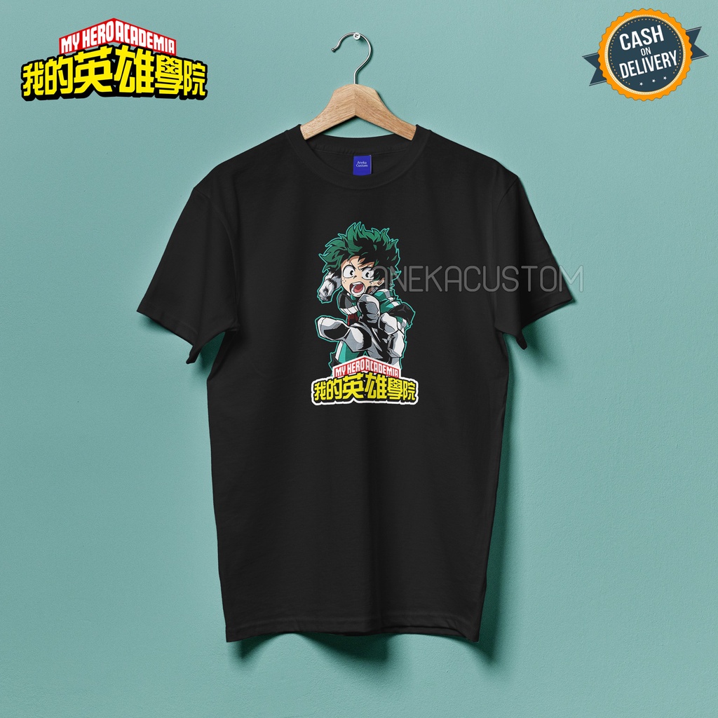 Kaos Anime My Hero Academia Izuku Midoriya / Kaos Distro Anime Boku No Hero