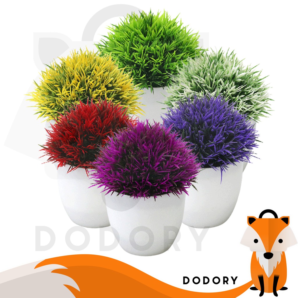 DODORY PT40 Pot Tanaman Hias Bunga Hias Plastik Ornamen Pot Bongsai Artificial Flower Decoration