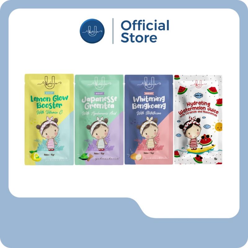 BPOM MASKER WAJAH MENCERAHKAN Wash off Mask premium series  UMASKERIN
