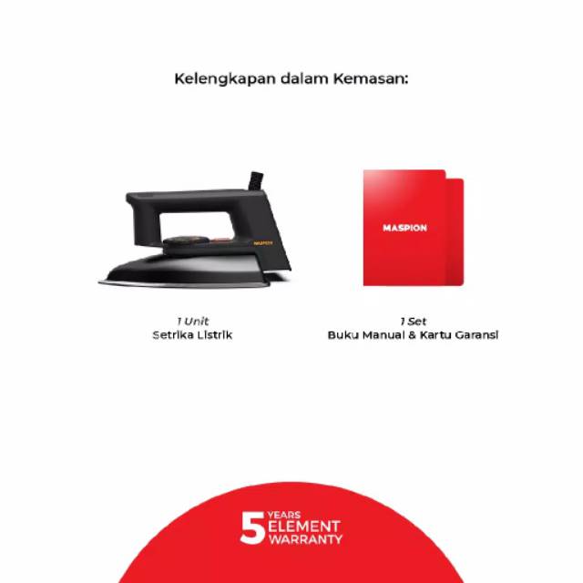 Setrika Listrik Maspion EX-1010 BlackBerry-8
