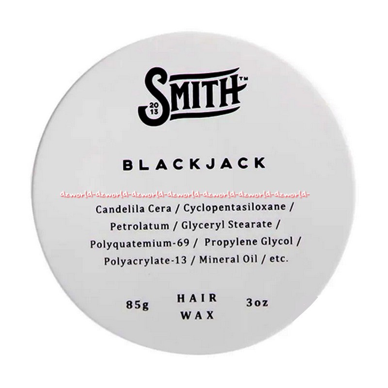 Smith Blackjack Hair Wax 85gr Candelia Cera Pomade Pome Pengeras Menata Rambut Pria