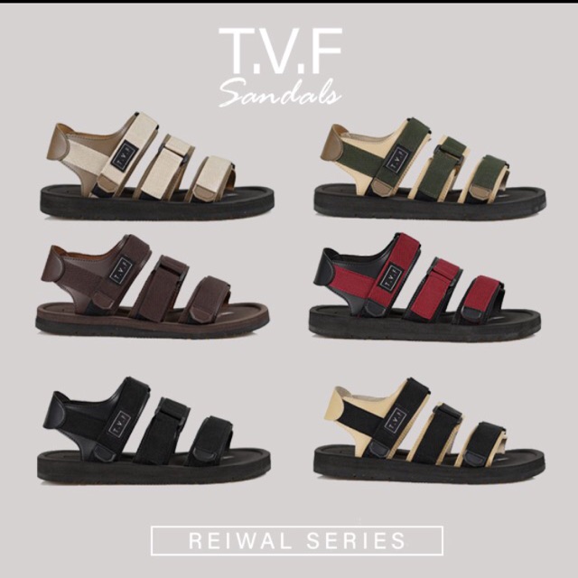 TUF SHOES SEPATU SANDAL TRAVELLING REIWAL SERIES WITH BOX & STICKER