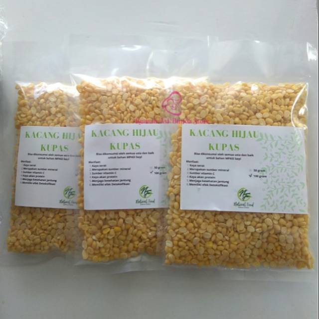 

KACANG HIJAU KUPAS 100 GRAM