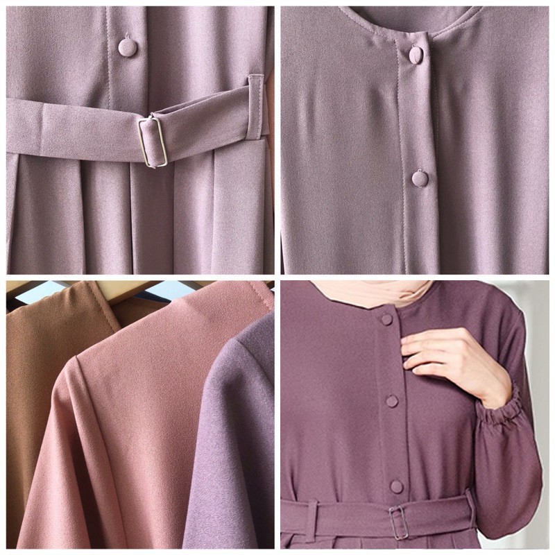 Baju Gamis Wanita Muslim Terbaru Sandira Dress cantik Murah kekinian GMS01-1