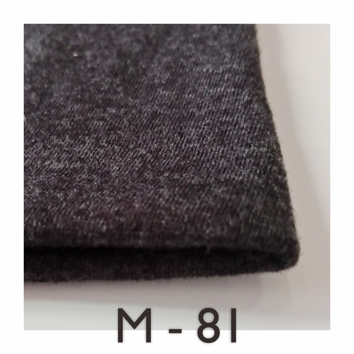 Kain Kaos TC 30S Gramasi 140 - 150 Warna M81 Hitam Misty