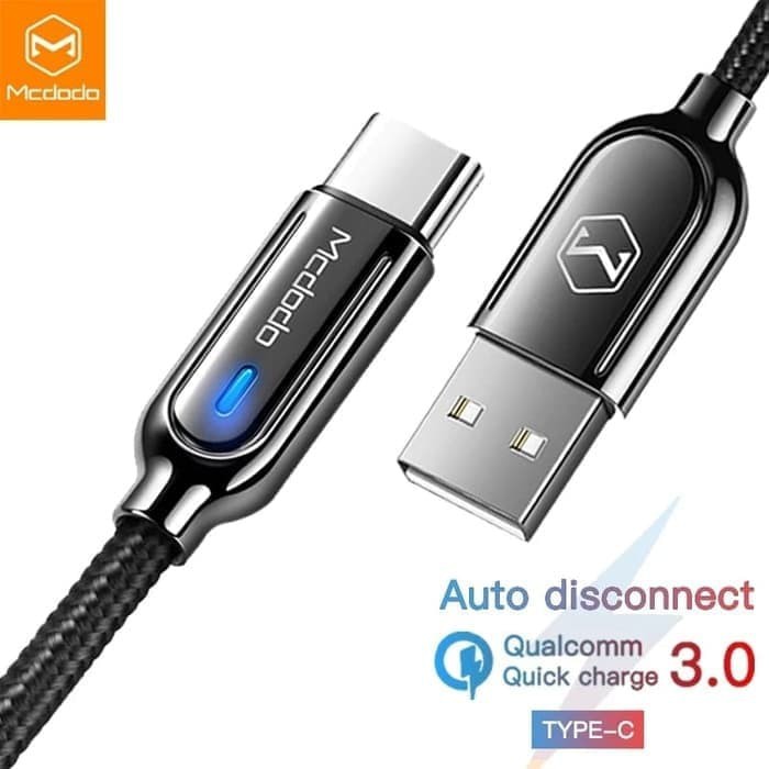 MCDODO CA-6190 KABEL DATA USB TYPE C AUTO POWER OFF QC4.0 FAST CHARGER