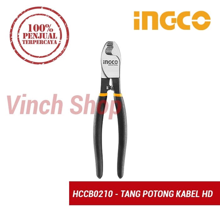 TANG KUPAS PENGUPAS POTONG GUNTING KABEL LAS LISTRIK INGCO HD HCCB0210