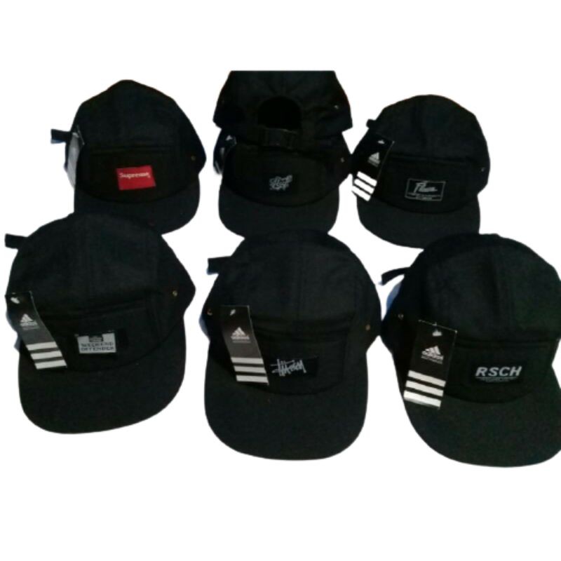 Topi Distro 5 Panel Pria /Topi Distro Snapback  / TOPI 5PLANEL BORDIR / TOPI 5PLANEL DEWASA MURAH