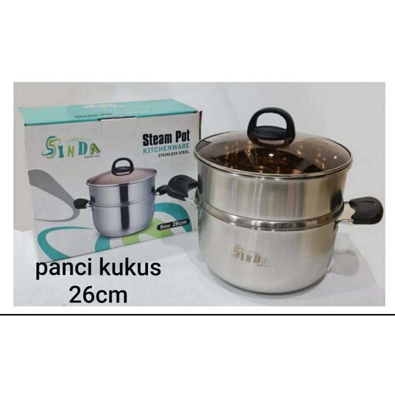 panci/panci steamer stainless/steamer/steamer sinda/panci kukus/dandang/panci dandang/panci kukusan