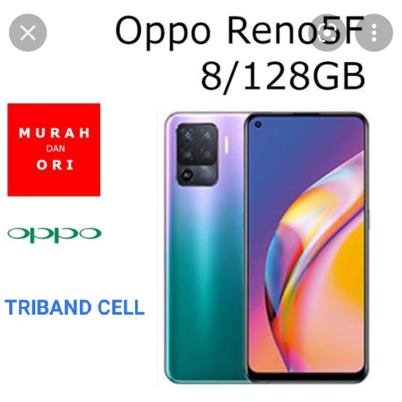 oppo reno 5f ram 8/128 baru garansi oppo