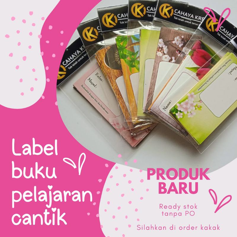 

Label buku pelajaran isi 12 Ready STOK banyak