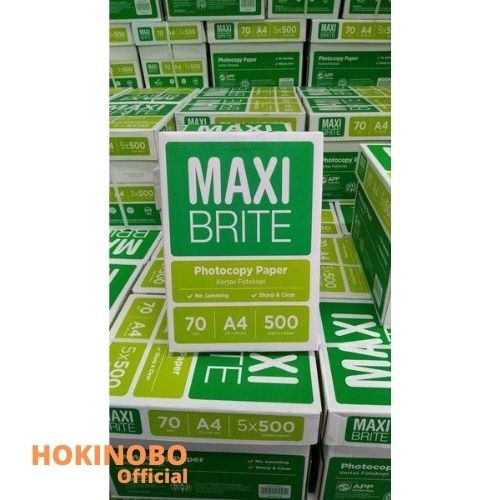 

Kertas Polos / Kertas Print HVS A4 70gr Maxi Brite!