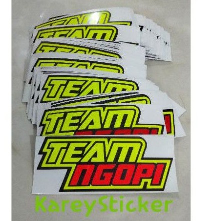 

sticker cutting Team Ngopi