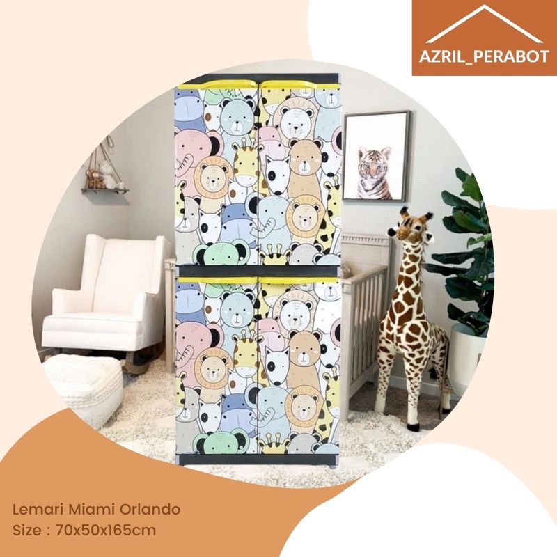 Miami - Lemari Pakaian 4 Susun Miami Orlando