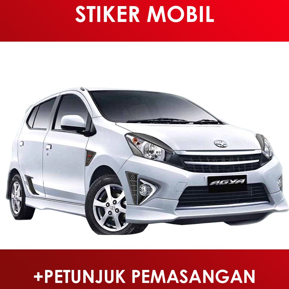  Sticker  Mobil  Toyota  AGYA GT style stiker  Shopee Indonesia
